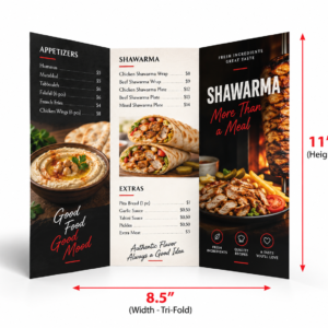 Tri-Fold Menu